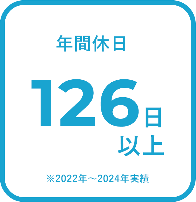 年間休日は160日以上